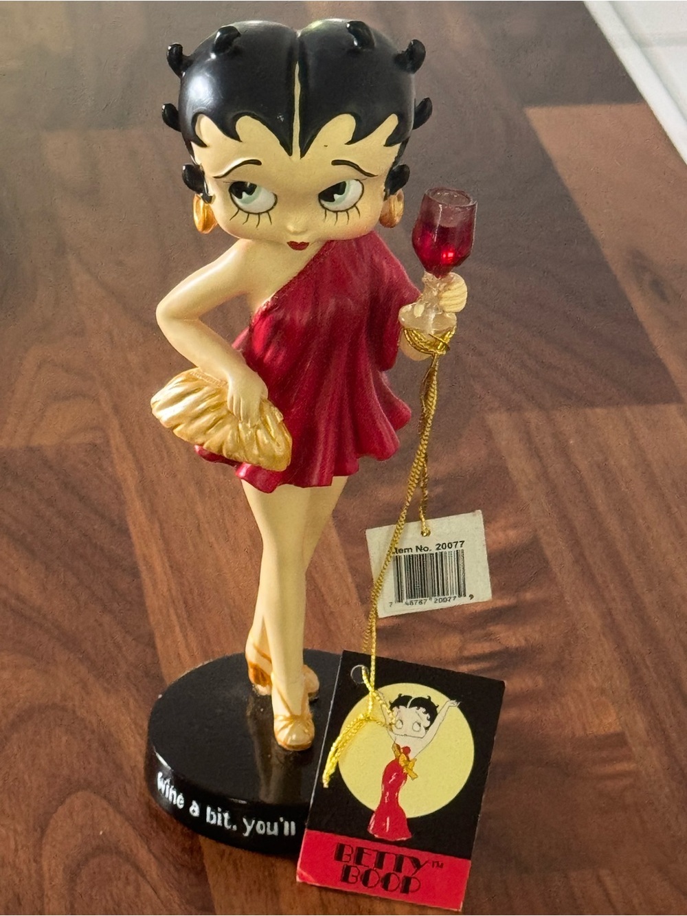Rare Westland Betty Boop "Wine A Bit" Figurine #20077 - W/ Tags Retired 2009